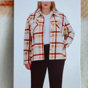 Sage Collective Fleece Flannel Jacket NWT XXL